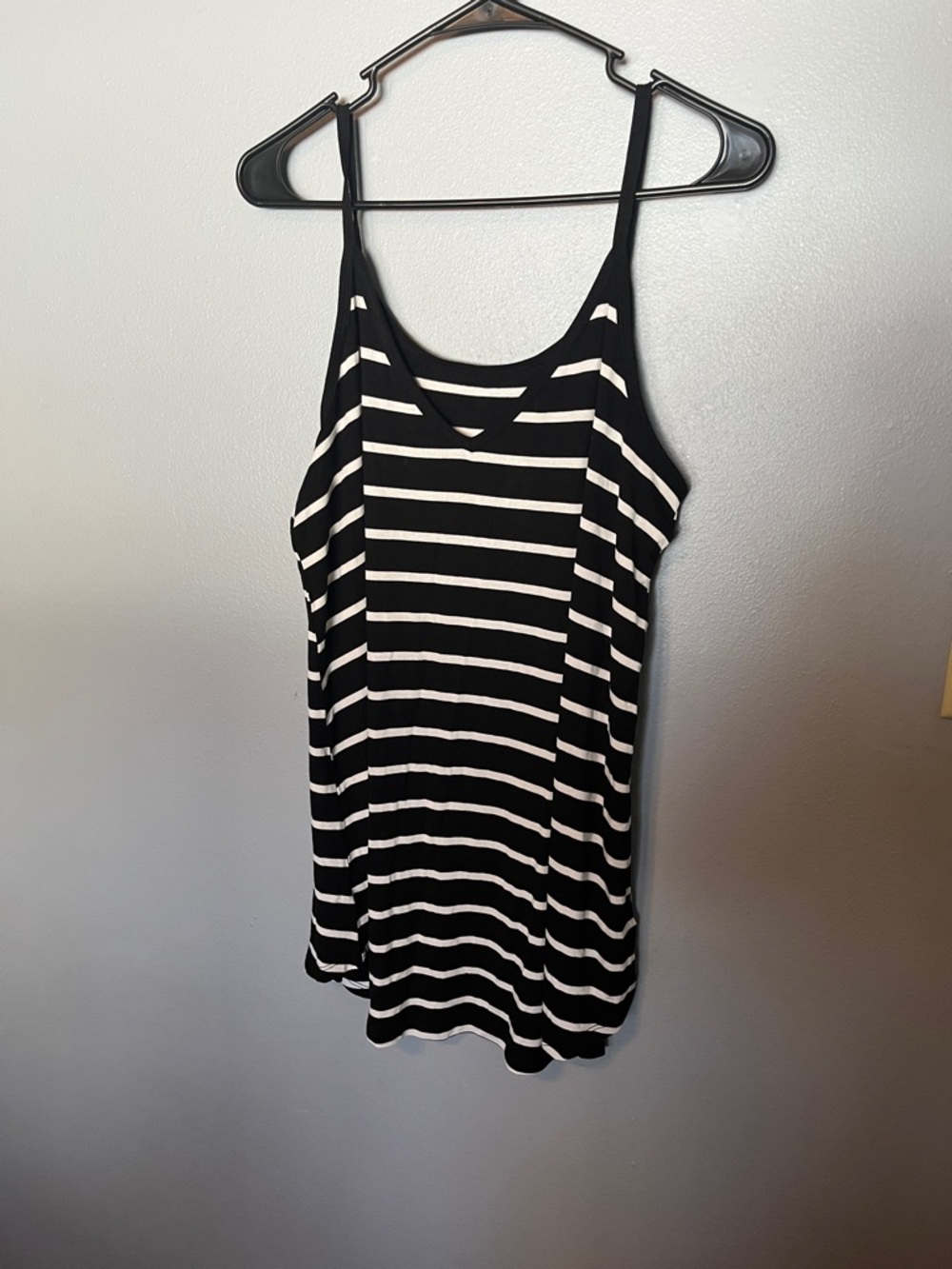Striped Black and White Tank